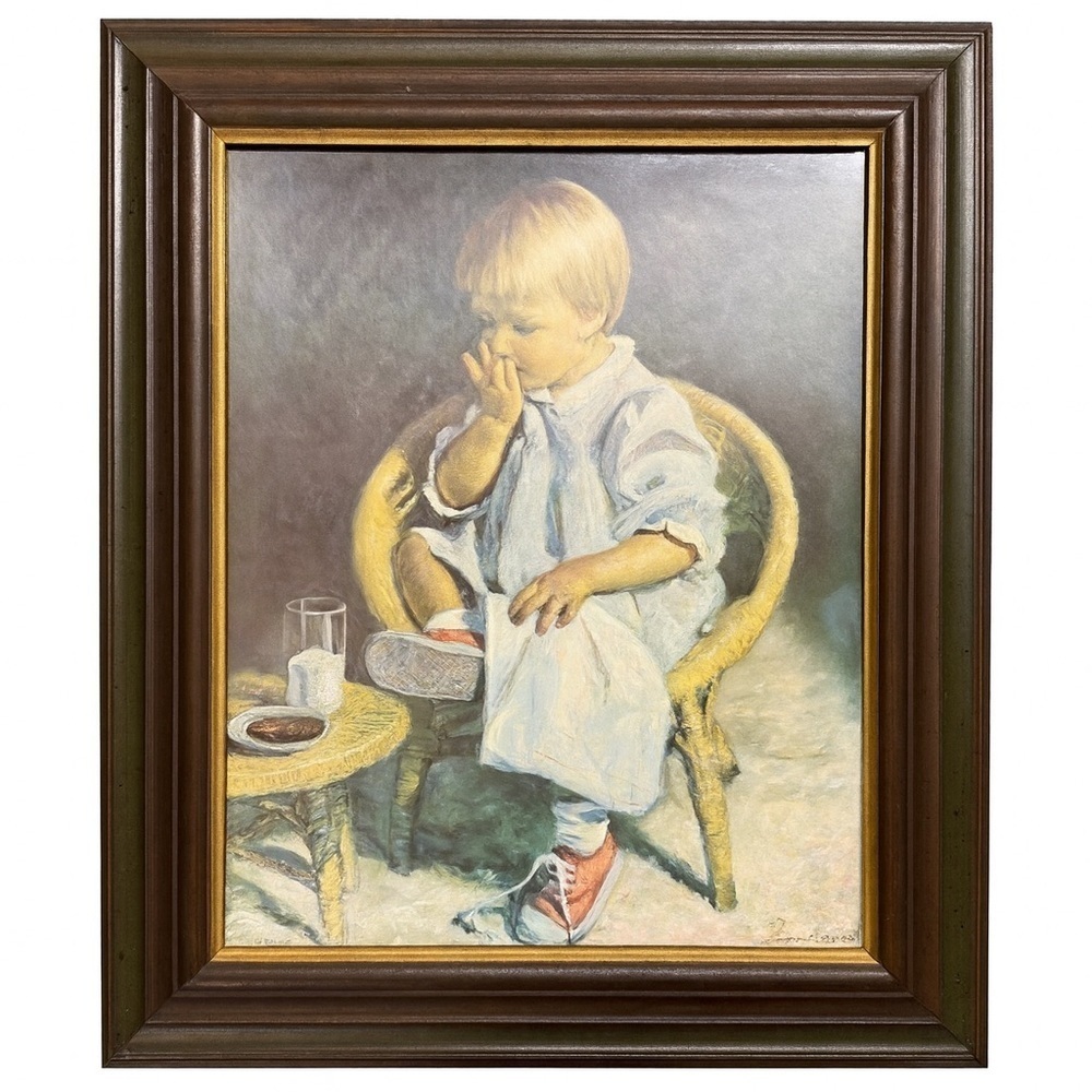 Framed Child Portrait Art Gretchen by Ingersen